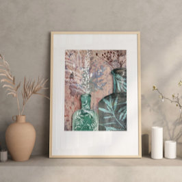 Originele Kunstwerk Fles & Foliage Poster
