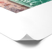 Originele Kunstwerk  Fles & Foliage Poster (Hoek)