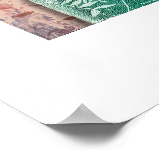 Originele Kunstwerk  Fles & Foliage Poster (Hoek)