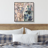 Originele Kunstwerk  flesjes & Foliage Canvas Afdruk (Insitu (Slaapkamer))