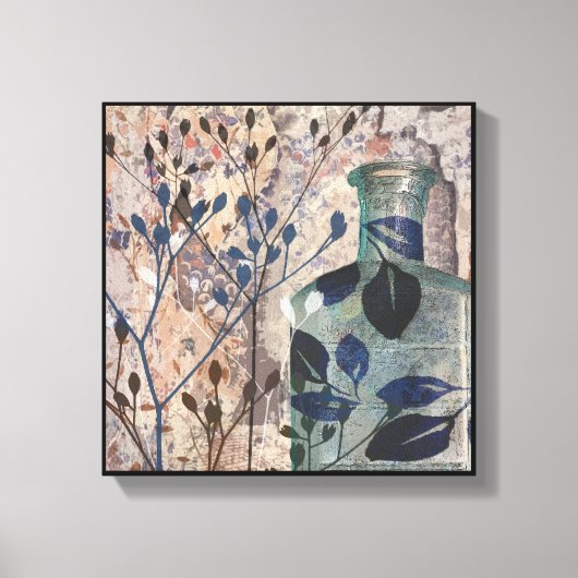Originele Kunstwerk  flesjes & Foliage Canvas Afdruk (Voorkant)