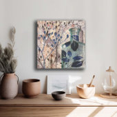 Originele Kunstwerk  flesjes & Foliage Canvas Afdruk