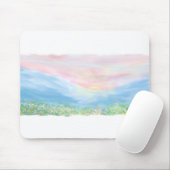 originele kunstwerken , zonsopgang over de bergen muismat (Met muis)