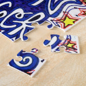 Originele kunstwerkpuzzel legpuzzel (Zijkant)