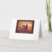 Originele kunstwijn die als gefeliciteerd wordt be kaart (Achterkant)