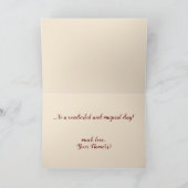 Originele kunstwijn die als gefeliciteerd wordt be kaart (Binnen)