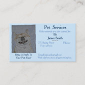Originele lachende hond afbeelding Pet Care Servic Visitekaartje (Voorkant)