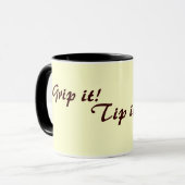 originele leuke tekst ritming drink slogan mok (Voorkant links)