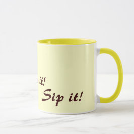 Originele leuke thee drink slogan mok