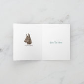 originele levensechte tekening van Cute donkey Kaart (Binnen)