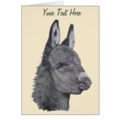 originele levensechte tekening van schattige ezel (Voorkant)