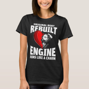 Originele lichaam herbouwde motor loopt als een ch t-shirt