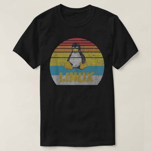 Originele Linux Squad Unix retro Geek Gift T-shirt (Design voorkant)