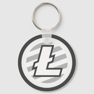 Originele Litecoin Logo Symbool Crypto Coin Sleute Sleutelhanger