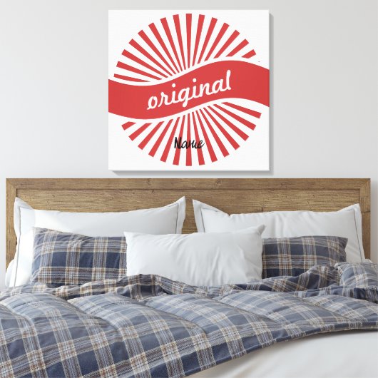 Originele Logo Thunder_Cove Canvas Afdruk (Insitu (Slaapkamer))