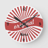 Originele Logo Thunder_Cove Ronde Klok (Voorkant)