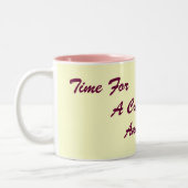 originele Londense slang leuke tekst drink slogan Tweekleurige Koffiemok (Links)