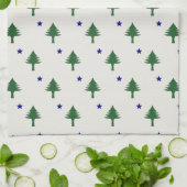 Originele Maine vlag schotel handdoek (Gevouwen)