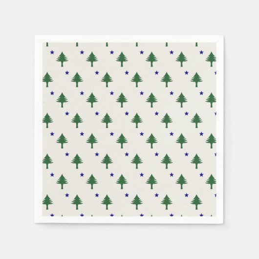 Originele Maine vlag servetten (Voorkant)