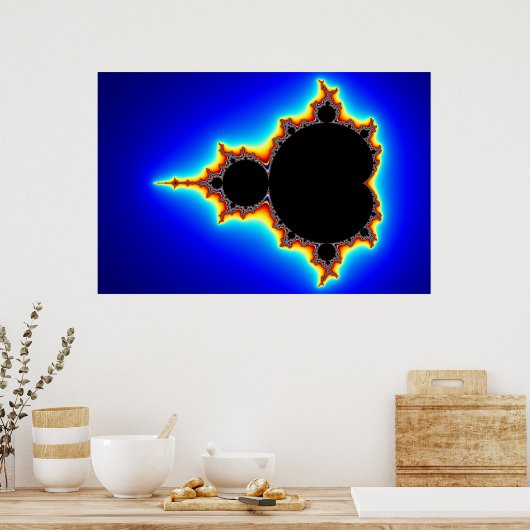 Originele Mandelbrot Set 03 - Fractal Poster (Keuken)