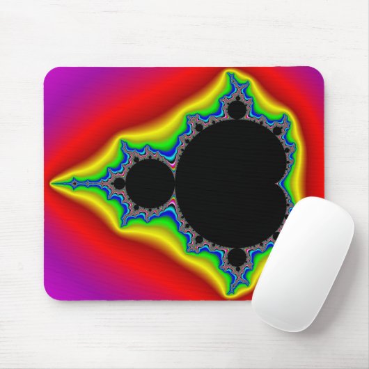 Originele Mandelbrot Set 04 - Fractal Mousepad Muismat (Met muis)