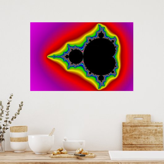 Originele Mandelbrot Set 04 - Fractal Poster (Keuken)