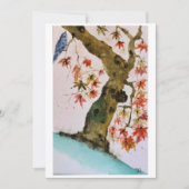Originele Maple Tree Art op blanco kaart (Voorkant)