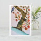 Originele Maple Tree Art op blanco kaart (Staand voorkant)