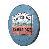 Originele massachusetts van Cambridge die teken in Dartbord (Voorkant Rechts)