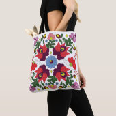 Originele Matyo Hongaarse folk aangepaste naam Tote Bag (Dichtbij)
