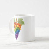 Originele meerkleurige druiven koffiemok (Voorkant links)