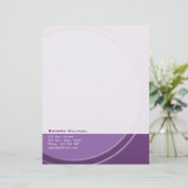 Originele Metallic Moderne tekst en kleur Custom Briefhoofd (Staand voorkant)