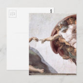 Originele Michelangelo-verf in sistin chapel Rome Briefkaart (Voorkant / Achterkant)
