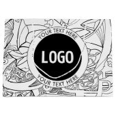 Originele moderne lijntekeningen & uw logo groot cadeauzakje (Voorkant)