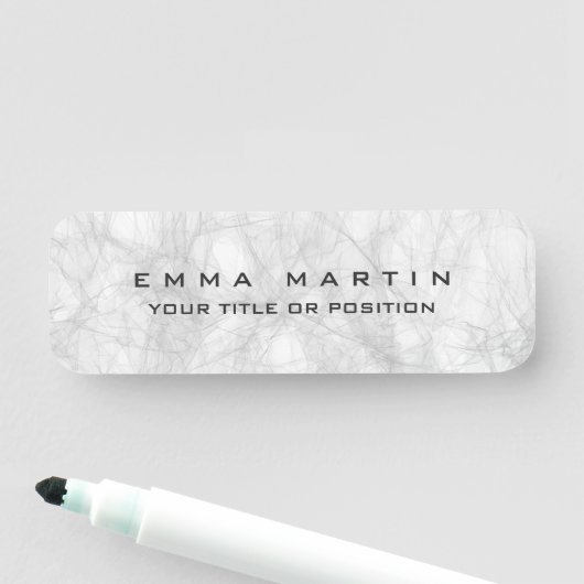 Originele moderne minimalistische grijze achtergro naamplaatje (In situ)