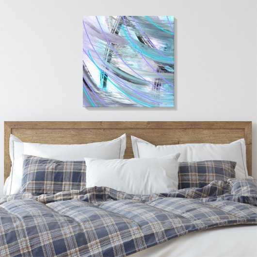 Originele moderne moderne abstracte kunst canvas afdruk (Insitu (Slaapkamer))