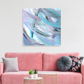 Originele moderne moderne abstracte kunst canvas afdruk (Insitu (Woonkamer))