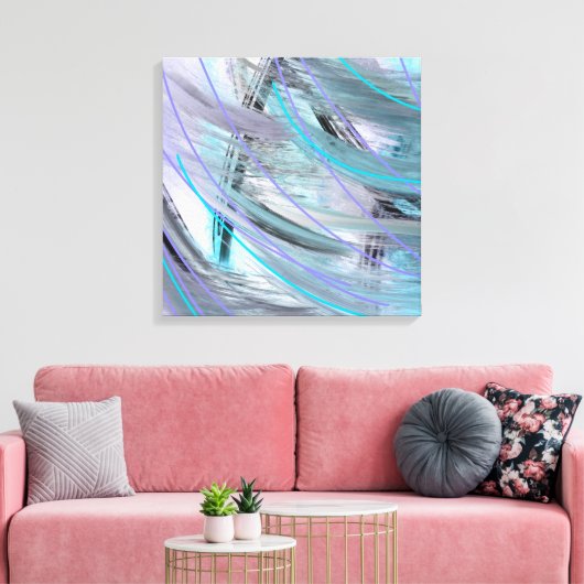 Originele moderne moderne abstracte kunst canvas afdruk (Insitu (Woonkamer))