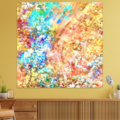 Originele moderne moderne abstracte kunst canvas afdruk (Insitu (Woonkamer))