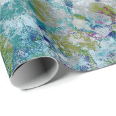 Originele moderne one of a kind Abstracte kunst on Cadeaupapier (Rol Hoek)