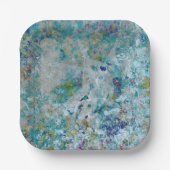 Originele moderne one of a kind Abstracte kunst on Papieren Bordje (Voorkant)