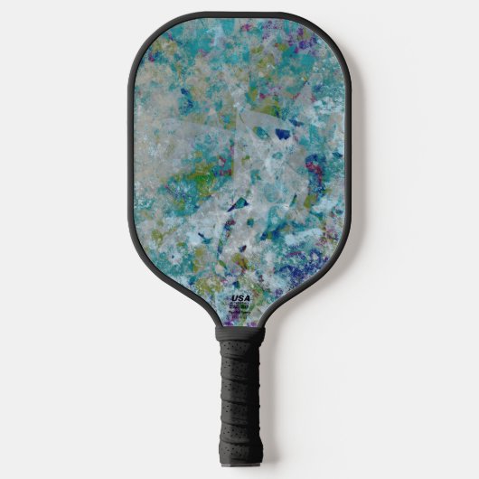 Originele moderne one of a kind Abstracte kunst on Pickleball Paddle (Voorkant)