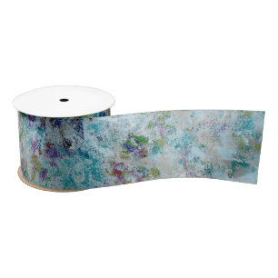 Originele moderne one of a kind Abstracte kunst on Satijnen Lint