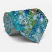 Originele moderne one of a kind Abstracte kunst on Stropdas (Opgerold)