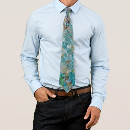 Originele moderne one of a kind Abstracte kunst on Stropdas