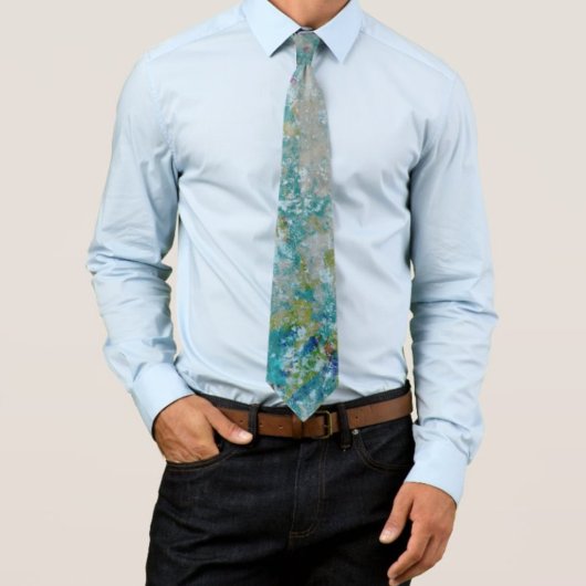 Originele moderne one of a kind Abstracte kunst on Stropdas