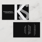 {Originele} Moderne Visitekaartjes van het Monogra (Voorkant / Achterkant)