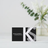 {Originele} Moderne Visitekaartjes van het Monogra (Staand voorkant)