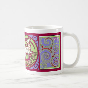 Originele Mok rendieren van 2013 "Seizoensgroet"