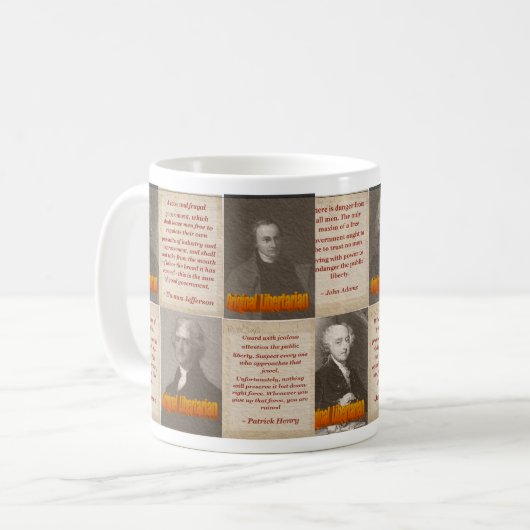 Originele Mok van de "Libertarians Coffee" (Voorkant links)